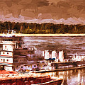 Riverboat - Mississippi River - Push That Barge